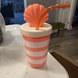 Sun Squad™ 17 fl oz Tumbler with Figural Shell Lid Pink